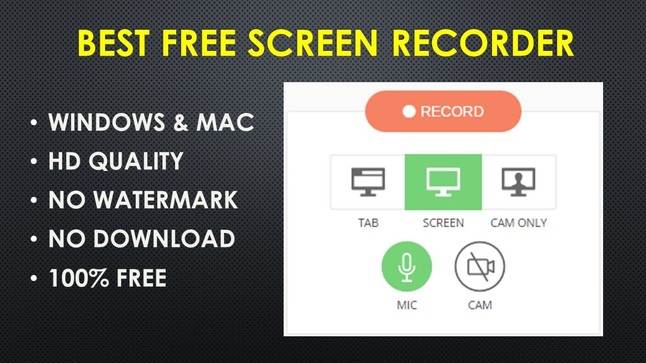Screen Recording For Mac